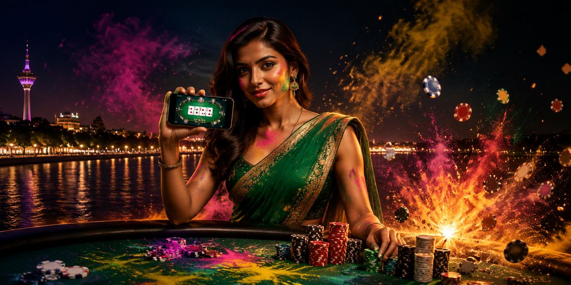 Poker game at Ahmedabad riverfront venue