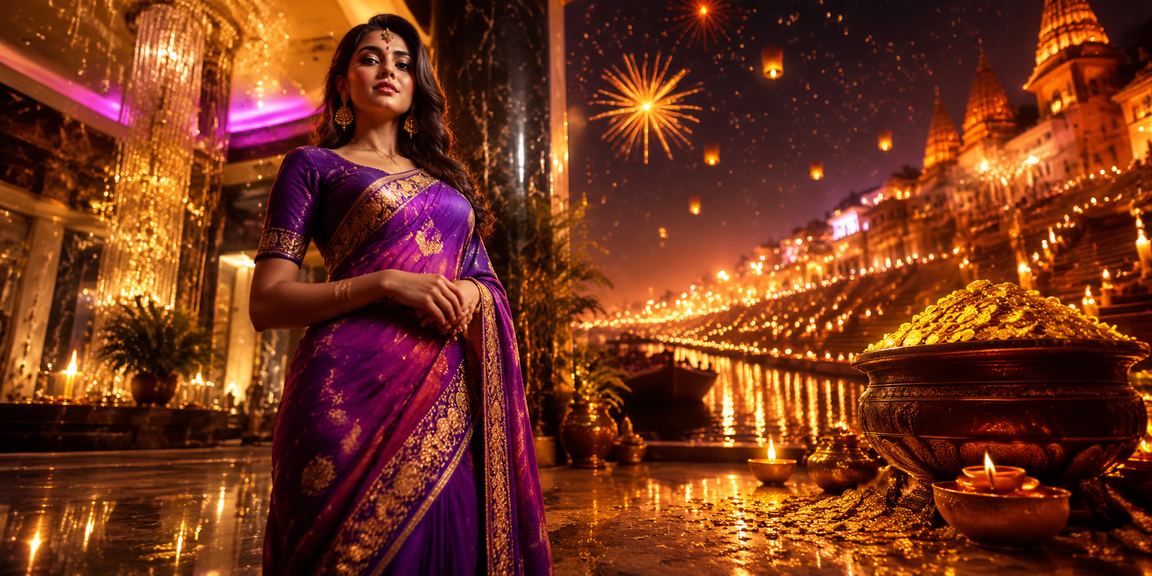 Evening festival entertainment at Varanasi with casino gaming atmosphere